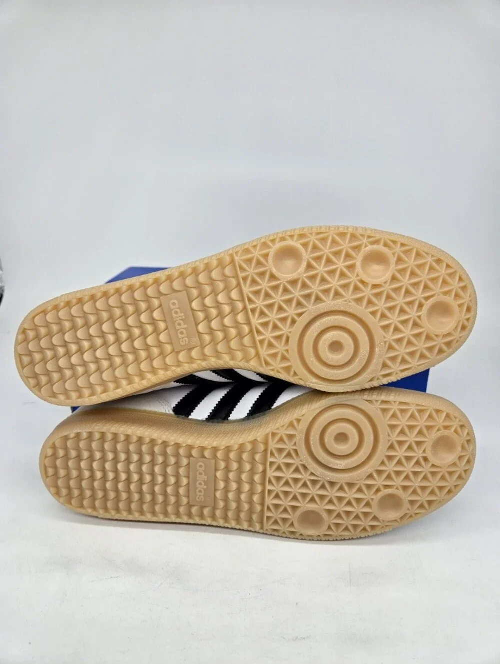 adidas Men's Samba JP JQ9055 Cloud White Black Gum Shoes Size 9